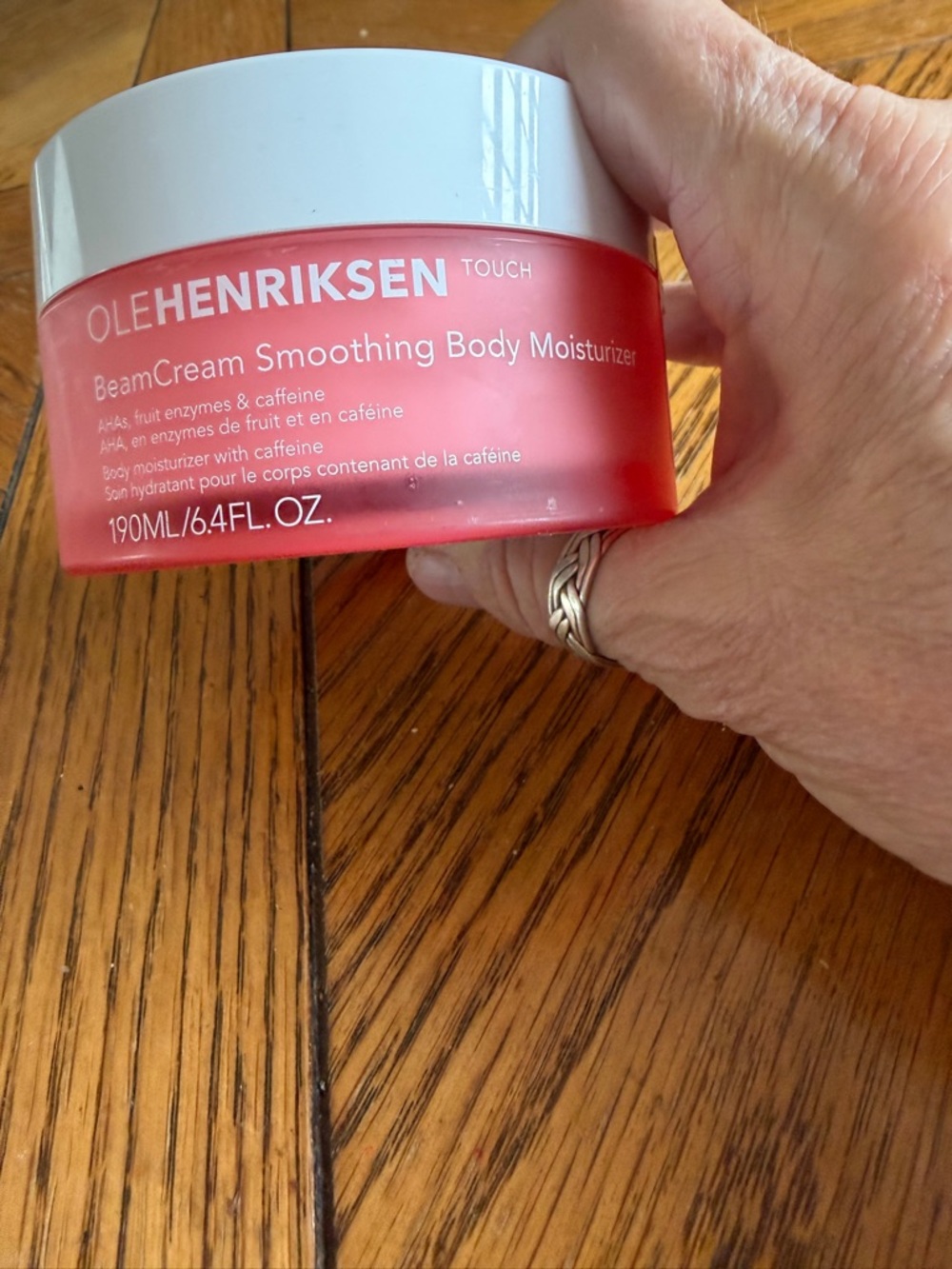 Ole Henriksen Pink Jar BeamCream Smoothing Body Moisturizer with White Lid
